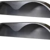 Steel Tandem-Axle Trailer Fender 72 x 10-3/4 in, 2-Pack - Welded Back Plate Design