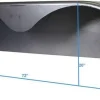 Steel Tandem-Axle Trailer Fender 72 x 10-3/4 in, 2-Pack - Welded Back Plate Design