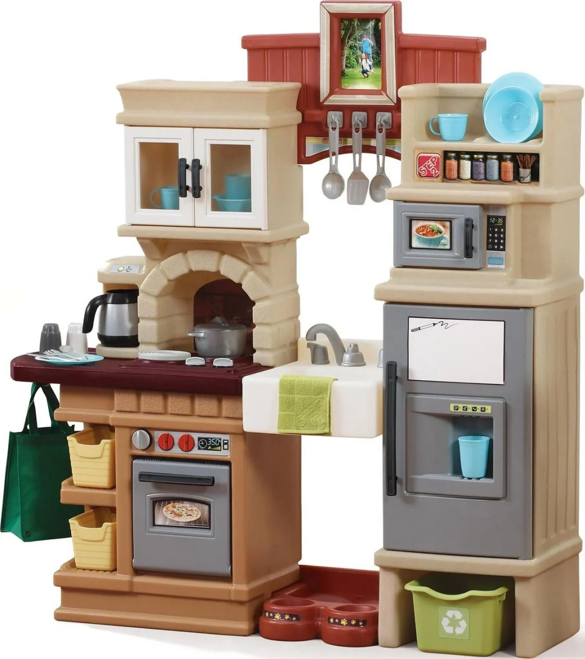 Step2 Heart Of The Home Toddler Play Kitchen Set, Multicolor, 45.13in W x 48in H x 12in D - 821800