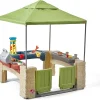 Step2 Kids' All Around Playtime Patio Kitchen Play Set With Canopy, 47.5 x 47.5 x 60 Inches - 874100