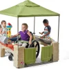 Step2 Kids' All Around Playtime Patio Kitchen Play Set With Canopy, 47.5 x 47.5 x 60 Inches - 874100