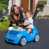 Step2 Ride-On Push Toy Car, Pink, Large, With Included Seat Belt - Whisper Ride II