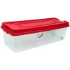 Sterilite Plastic Tree Storage Box, Infra Red - 52 1/2 in L x 20 in W x 15 1/2 in H