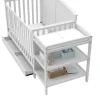 Storkcraft 5-in-1 Convertible Baby Crib & Changer, White - Steveston