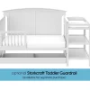 Storkcraft 5-in-1 Convertible Baby Crib & Changer, White - Steveston