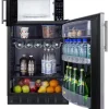 Summit Microwave And Refrigerator Combination, 24 Inch, 5.5 Cu.Ft. - MRF6BK2SSA FF6BK2SS SM903BSA1