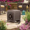 Suncast Aquawinder Wicker Garden Hose Reel - Java