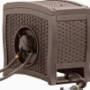 Suncast Aquawinder Wicker Garden Hose Reel - Java