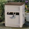 Suncast Smart Trak Hideaway Outdoor Garden Hose Reel With Storage Bin, Taupe - 225'