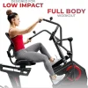 Sunny Health & Fitness Electromagnetic Recumbent Cross Trainer Elliptical Bike With Arm Exercisers - SF-RBE4886SMART