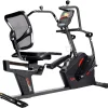 Sunny Health & Fitness Electromagnetic Recumbent Cross Trainer Elliptical Bike With Arm Exercisers - SF-RBE4886SMART