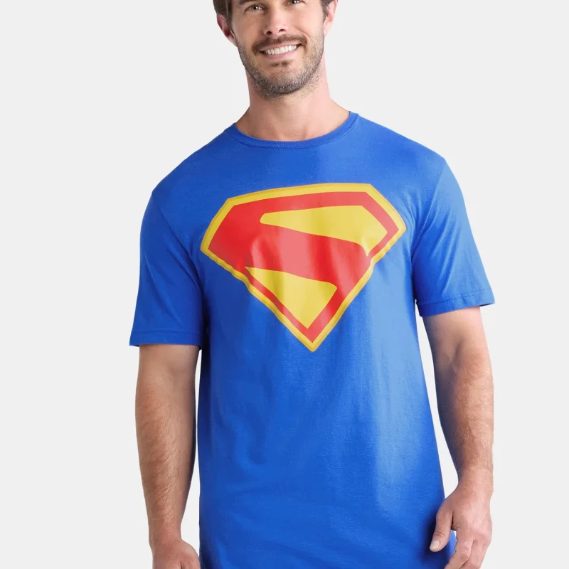 Superman Men's and Big Men's Graphic Tee with Short Sleeves, Sizes S-3XL