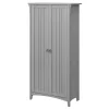 Tall Freestanding Storage Cabinet With Doors And 5 Shelves