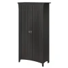 Tall Freestanding Storage Cabinet With Doors And 5 Shelves
