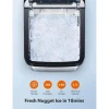 TAOTRONIC Countertop Nugget Ice Maker, 26lb Per Day, 3.3lb Ice Bin