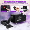 TCFUNDY 1500W Low Lying Fog Machine, Dry-Ice Effect Fogger w/ Tube, Ground Smoke Machine w/ DMX & Wireless Remote Contro