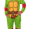 Teenage Mutant Ninja Turtles Mens' Adult Hooded Union Suit TMNT Character 1PC Costume Sleep Pajama Lounge