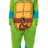 Teenage Mutant Ninja Turtles Mens' Adult Hooded Union Suit TMNT Character 1PC Costume Sleep Pajama Lounge