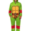 Teenage Mutant Ninja Turtles Mens' Adult Hooded Union Suit TMNT Character 1PC Costume Sleep Pajama Lounge