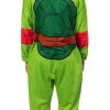 Teenage Mutant Ninja Turtles Mens' Adult Hooded Union Suit TMNT Character 1PC Costume Sleep Pajama Lounge