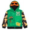 Teenage Mutant Ninja Turtles Toddler Boys' Cosplay Fleece Zip-Up Hoodie TMNT Black
