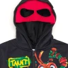 Teenage Mutant Ninja Turtles Toddler Boys' Cosplay Fleece Zip-Up Hoodie TMNT Black