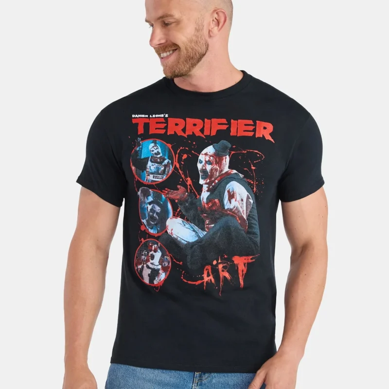 Terrifier Men's and Big Men's Graphic Tee with Short Sleeves, Sizes S-3XL