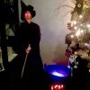 TETOU Halloween Party Mist Maker, Fog Machine Atomizer with 12 LED Color Changing Lights for Water Feature Halloween Chr