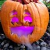 TETOU Halloween Party Mist Maker, Fog Machine Atomizer with 12 LED Color Changing Lights for Water Feature Halloween Chr