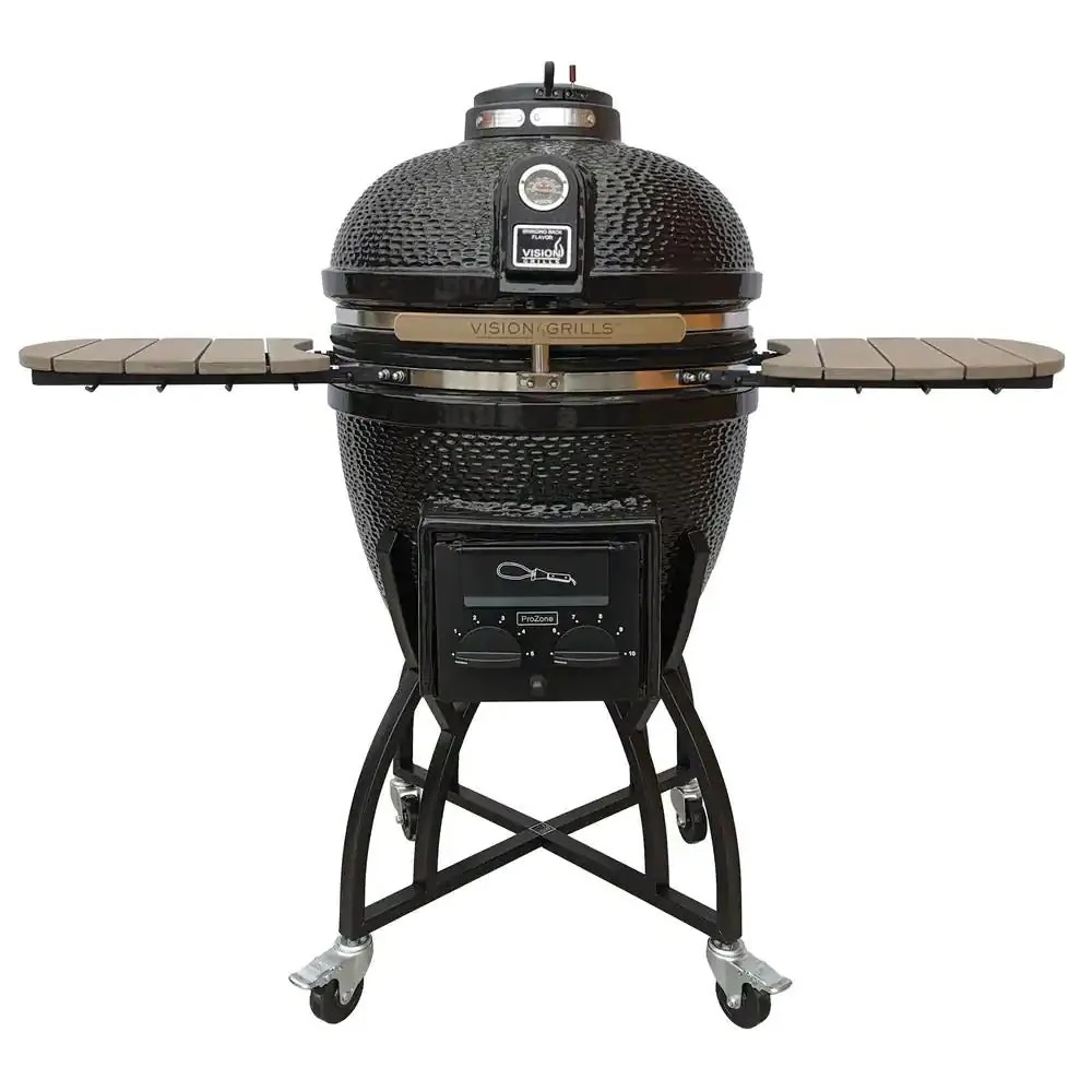 The Grills 22 in Kamado Pro Ceramic Charcoal Grill With Cover - Kamado Pro