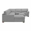 Thomasville Fabric Sectional With Storage Ottoman, 4-Piece, Gray - Langdon