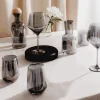 Thyme & Table 13.5 fl oz Smoke Angled Stemless Wine Glasses, Set of 4