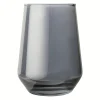 Thyme & Table 13.5 fl oz Smoke Angled Stemless Wine Glasses, Set of 4