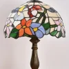 Tiffany Style Stained Glass Hummingbird Table Lamp 12in Shade, 18in Tall