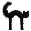Tinsel Scaredy Cat Decoration, Black, 15", Halloween by Way To Celebrate