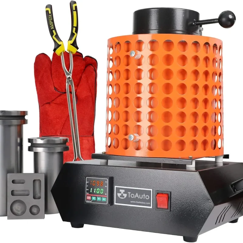 TOAUTO Gold Melting Furnace 1+3KG 1400W 2100F - TGF3000-V1.1