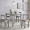 Tobey Harrisburg 5-Piece Round Dining Set, Table 29.6H x 41.3W x 41.3D, Chair 28.75H x 16.5W x 16.5D