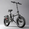 Tomofree Folding Electric Bike For Adults, 1200W, 48V 20Ah, 16 x 3in Tire, 330lbs, Black - T1