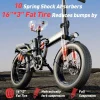 Tomofree Folding Electric Bike For Adults, 1200W, 48V 20Ah, 16 x 3in Tire, 330lbs, Black - T1