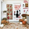 Toodour Halloween Bloody Window Clings Posters, Bloody Handprint Sticker Party Decoration for Haunted House Door Creepy