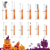 Topsome Halloween Pumpkin Carving Kit, 12 Pcs Professional Heavy Duty Pumpkin Carving Set, Stainless Steel Double-side S