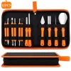 Topsome Halloween Pumpkin Carving Kit, 12 Pcs Professional Heavy Duty Pumpkin Carving Set, Stainless Steel Double-side S