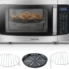 TOSHIBA 4-in-1 Countertop Microwave Oven, 1.5 Cu Ft, 1000W, Silver - ML-EC42P(SS)