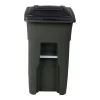 Toter 32 Gallon Green Trash Can With Quiet Wheels And Attached Lid - ANA32-55410
