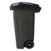 Toter 32 Gallon Greenstone Trash Can With Quiet Wheels And Attached Lid, 24.25 in D x 19.75 in W x 37.5 in H - ANA32-554