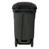 Toter 32 Gallon Greenstone Trash Can With Quiet Wheels And Attached Lid, 24.25 in D x 19.75 in W x 37.5 in H - ANA32-554