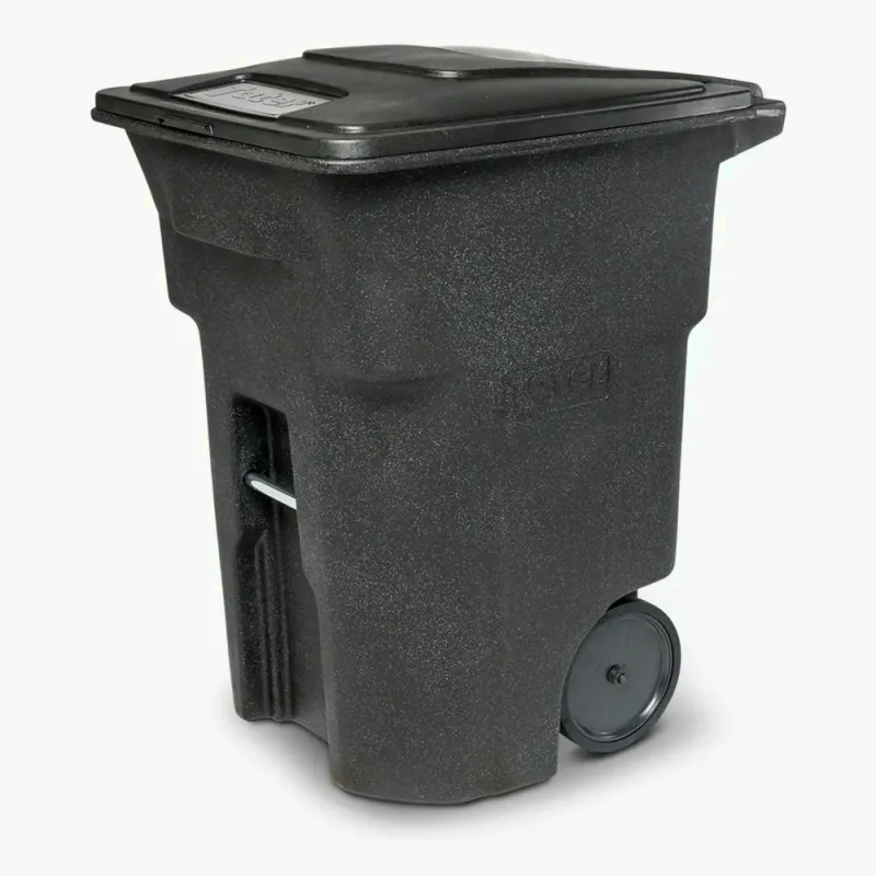 Toter 96 Gallon Trash Can With Smooth Wheels And Lid