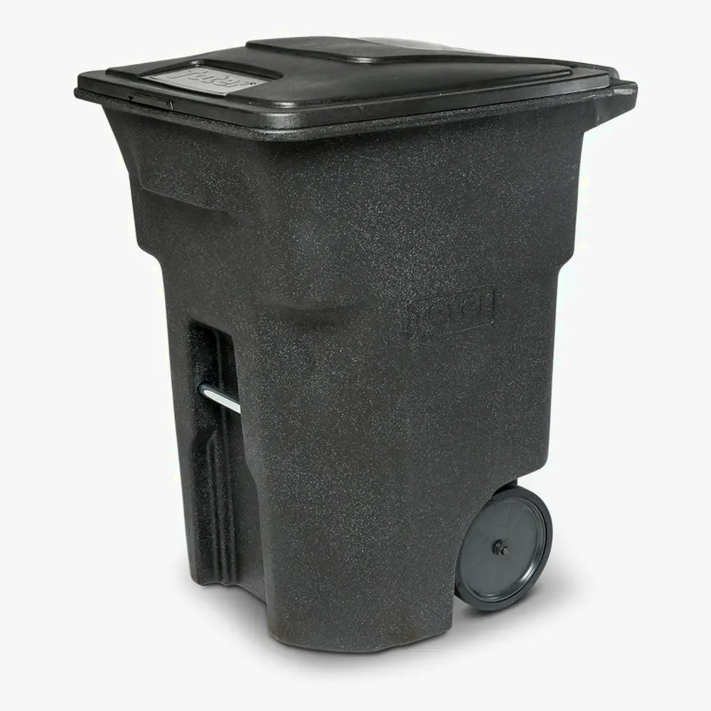 Toter 96 Gallon Trash Can With Smooth Wheels And Lid