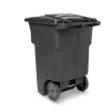 Toter 96 Gallon Trash Can With Smooth Wheels And Lid