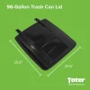 Toter Replacement Lid Kit For 96 Gallon Two-Wheel Trash Cans - 25596 79296